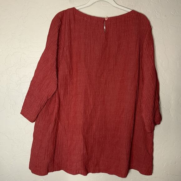 Soft Surroundings Oceo Gauze Tunic Blouse size 3x - Picture 6 of 6